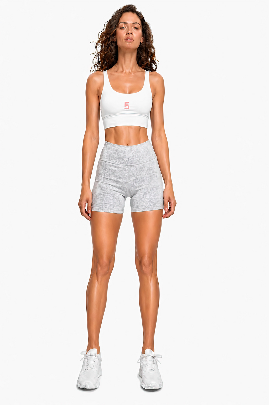 Strappy Criss-Cross Sports Bra Icon | Pink Logo
