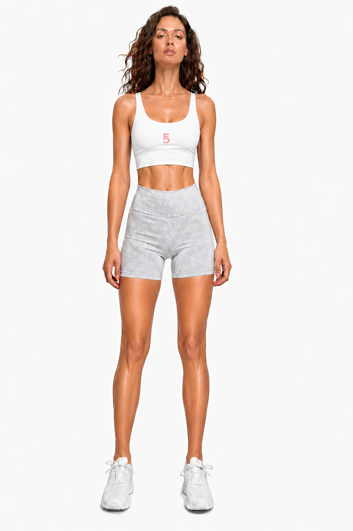 Strappy Criss-Cross Sports Bra Icon | Pink Logo