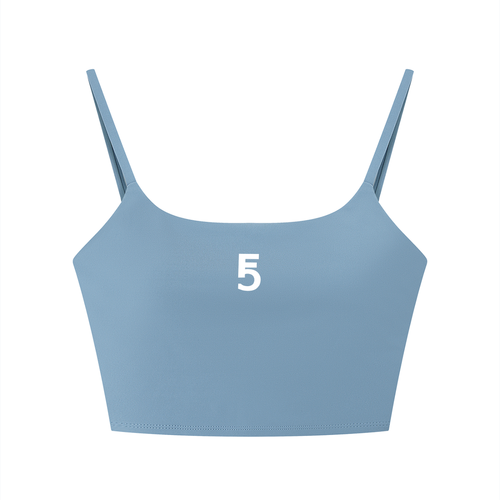 Solid Color Sports Bra Icon | White Logo