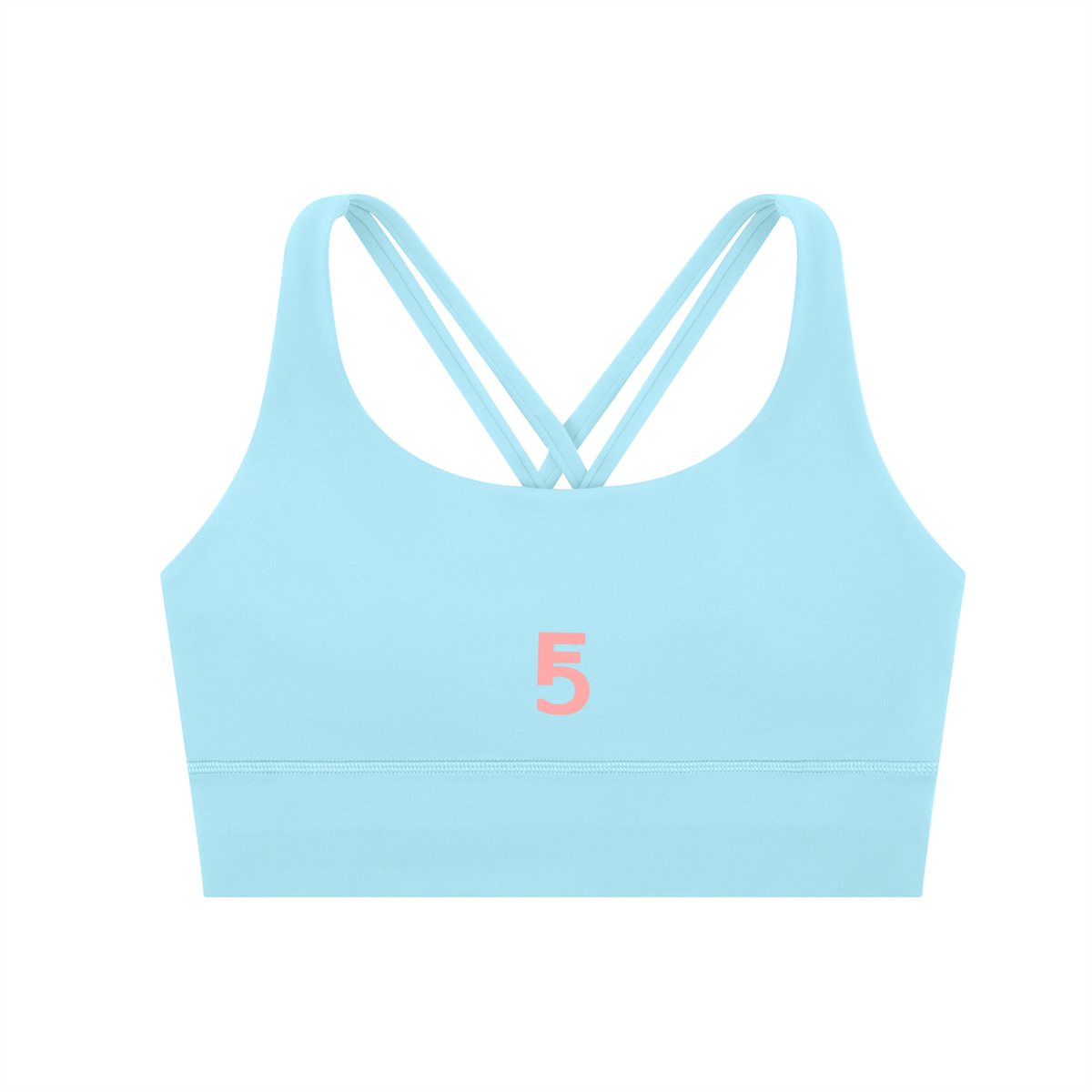 Strappy Criss-Cross Sports Bra Icon | Pink Logo