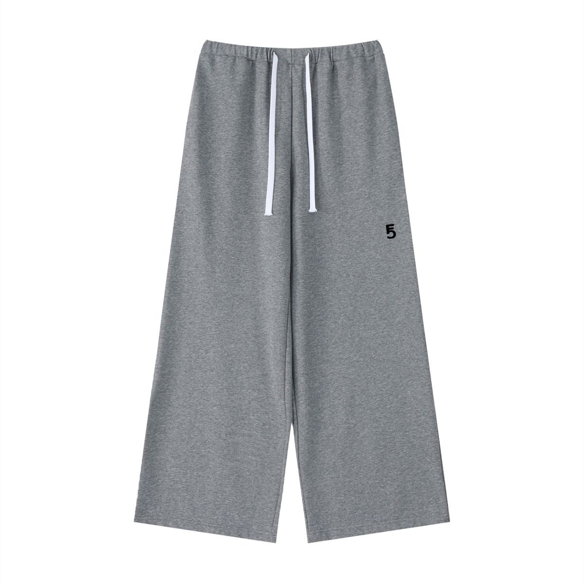 Wide Leg Sweatpants | Black Logo