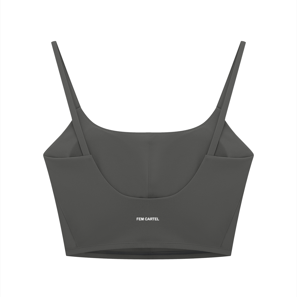 Solid Color Sports Bra Script | White Logo