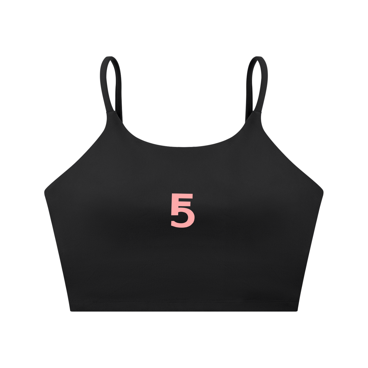 Spaghetti Strap Yoga Sports Bra Icon | Pink Logo