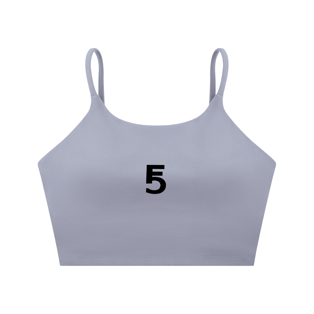 Spaghetti Strap Yoga Sports Bra Icon | Black Logo