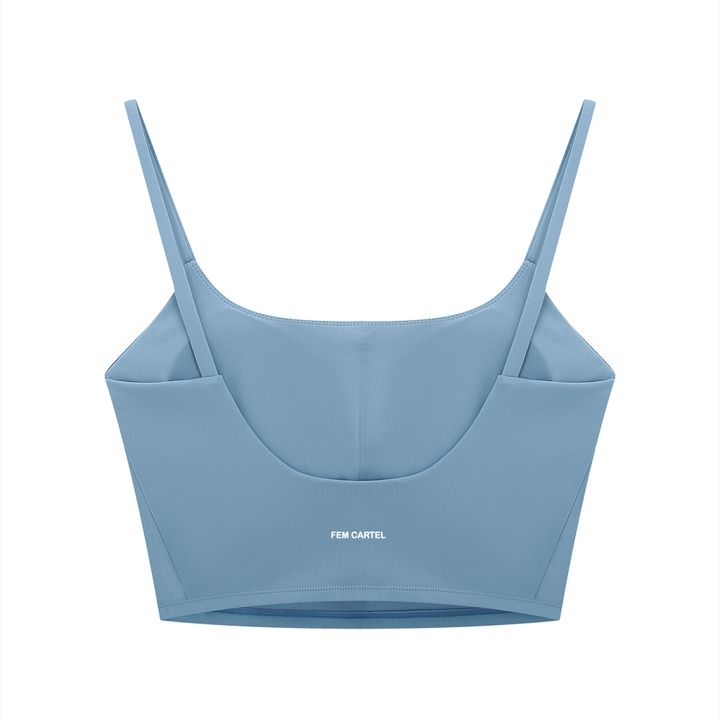 Solid Color Sports Bra Icon | White Logo