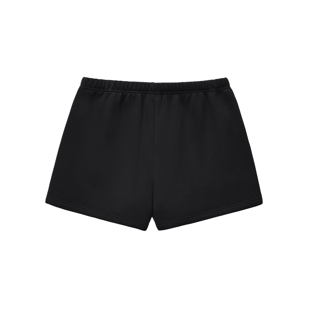 Fleece Drawstring Sweatshorts | White Logo