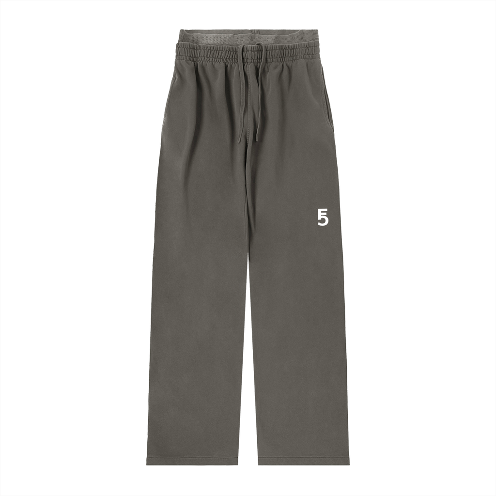 Vintage Washed Waist Pants | White Logo