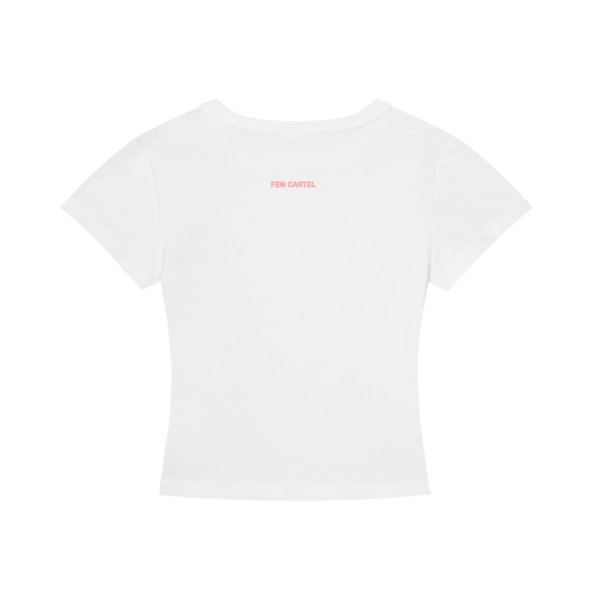 Cropped T-Shirt Script | Pink Logo