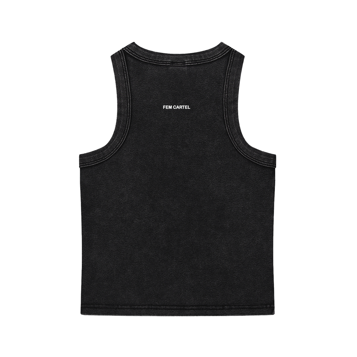 Snow Washed Tank Top Emblem | White Logo