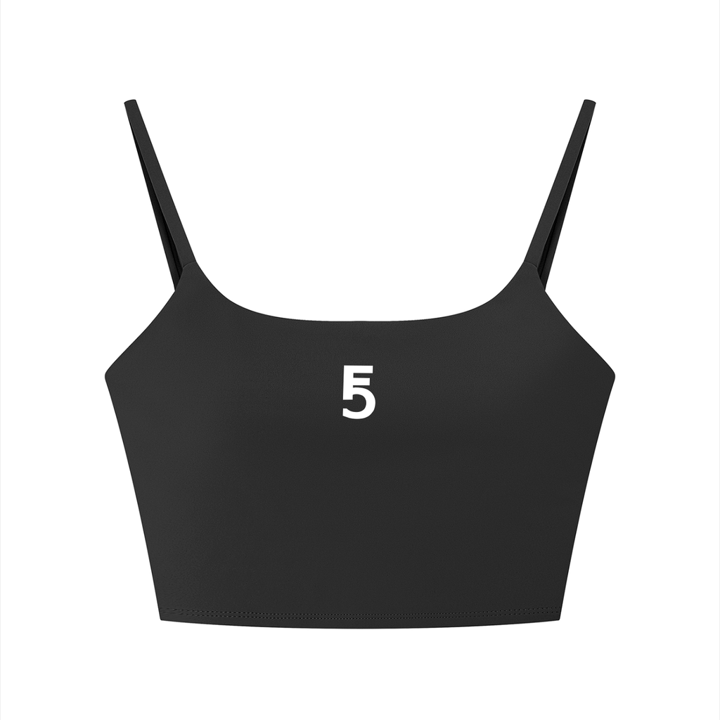 Solid Color Sports Bra Icon | White Logo