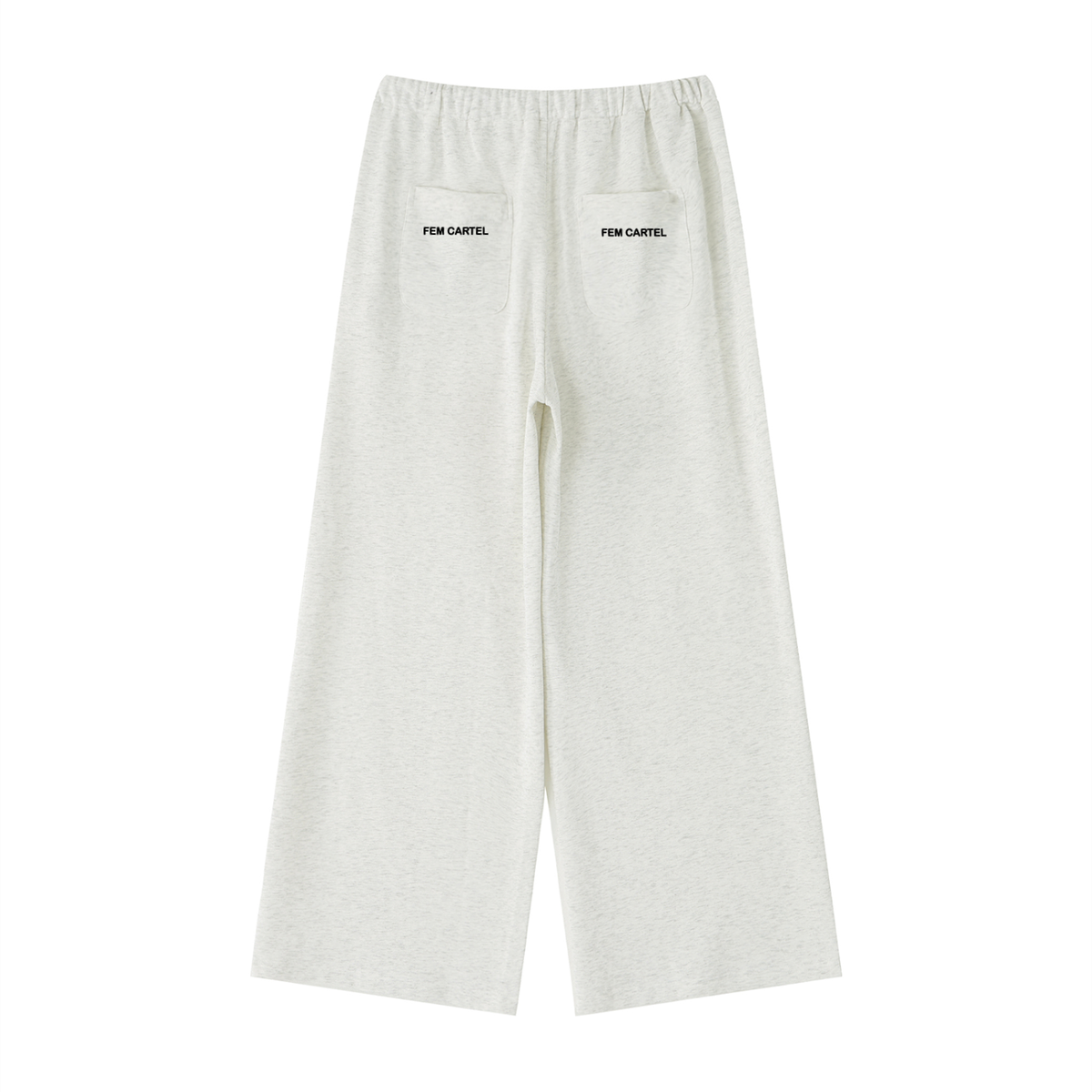 Wide Leg Sweatpants | Black Logo