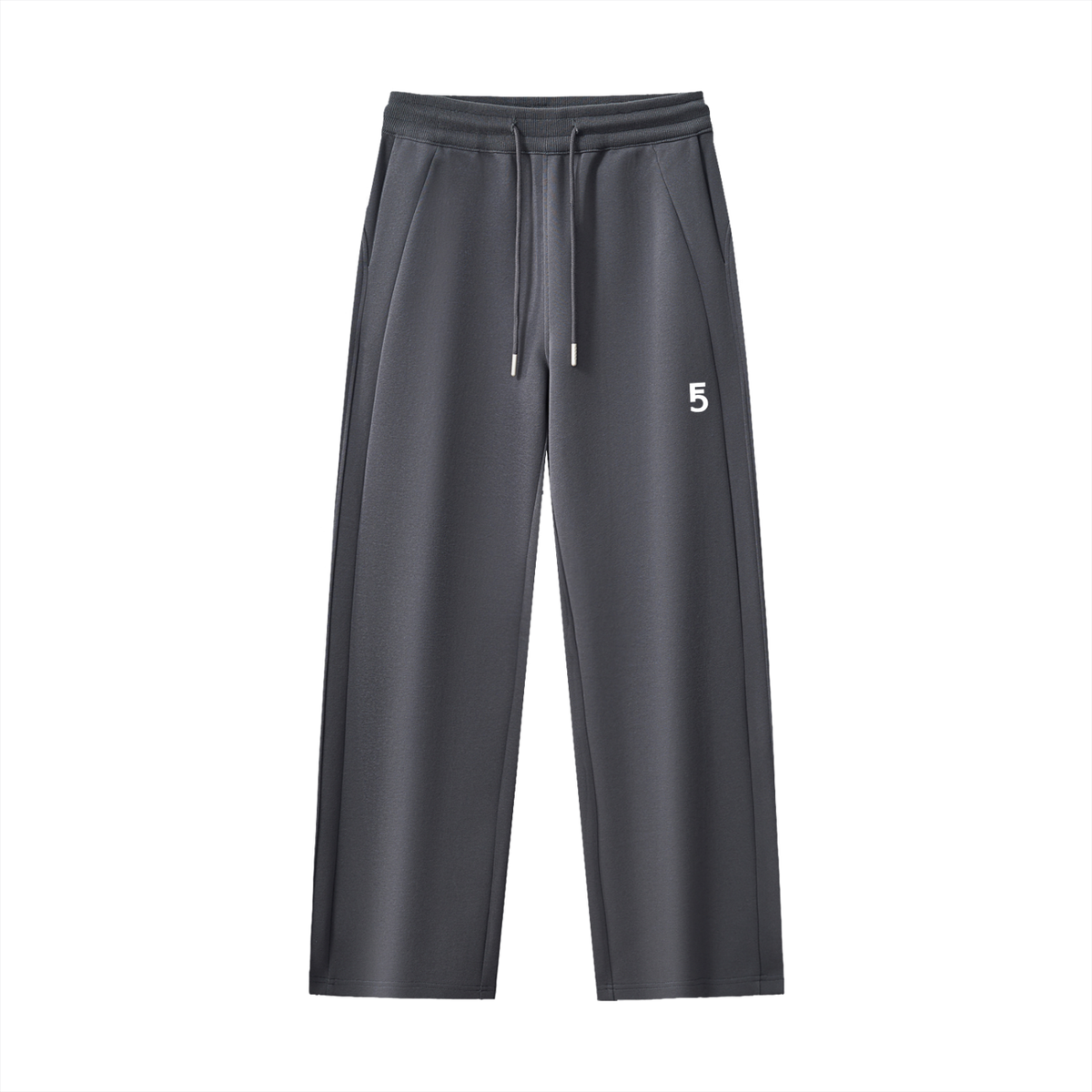 Drawstring Straight-Leg Sweatpants Icon | White Logo