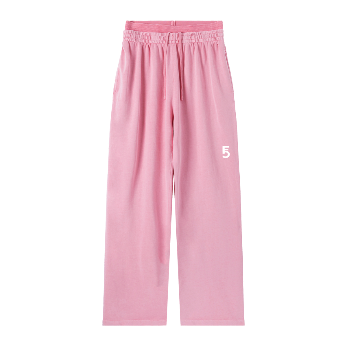 Vintage Washed Waist Pants | White Logo