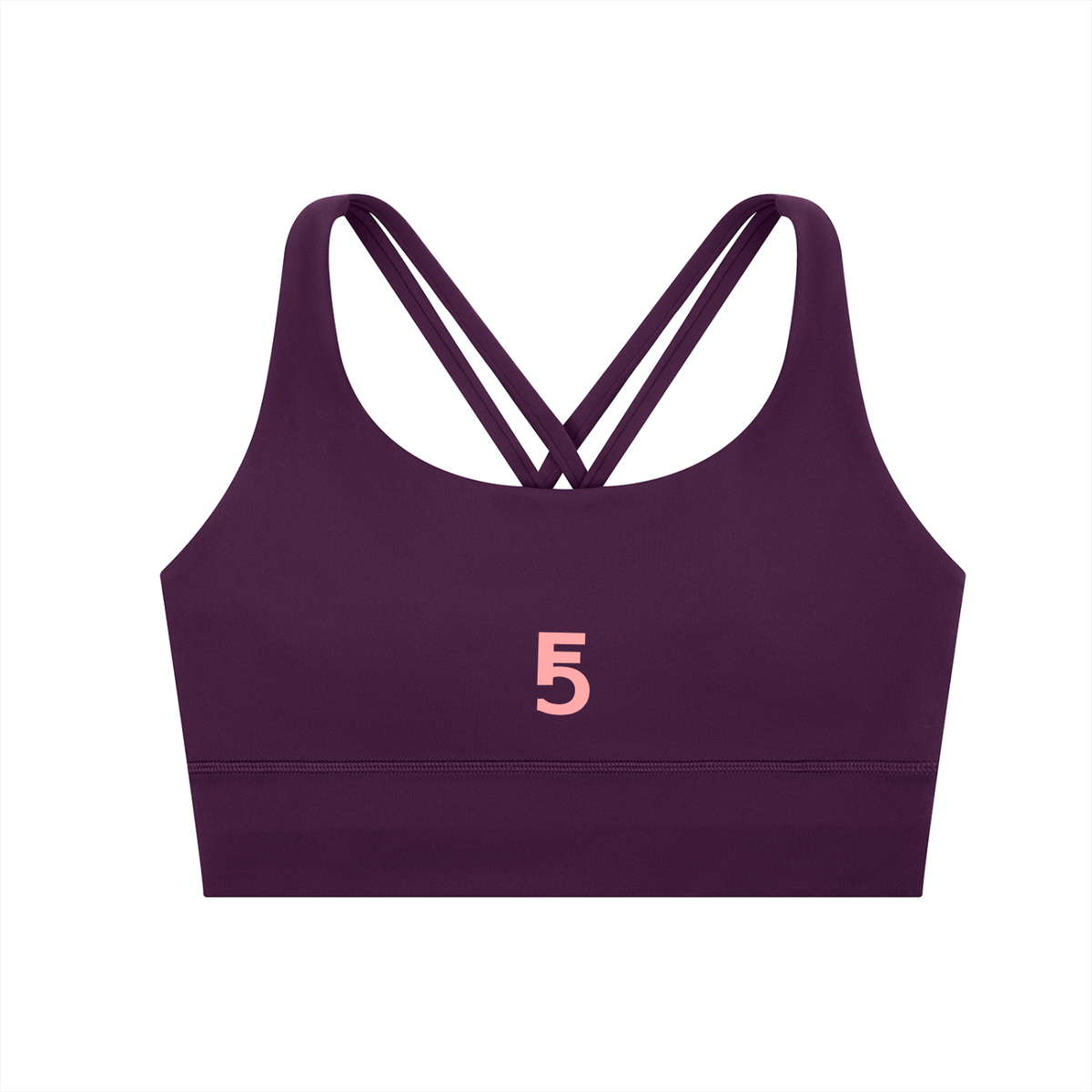 Strappy Criss-Cross Sports Bra Icon | Pink Logo