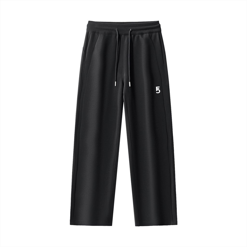 Drawstring Straight-Leg Sweatpants Icon | White Logo