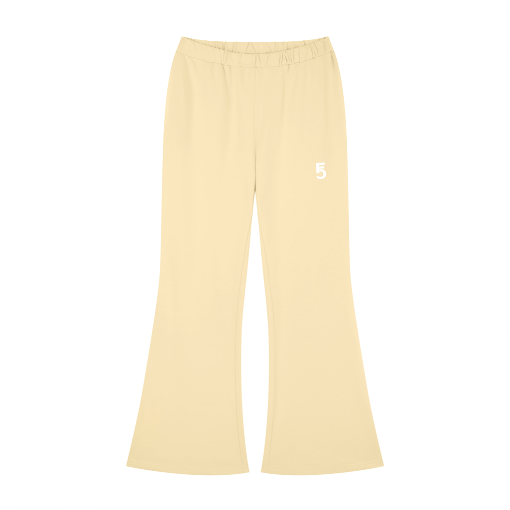 Slim-Fit Flared Sweatpants | White Logo