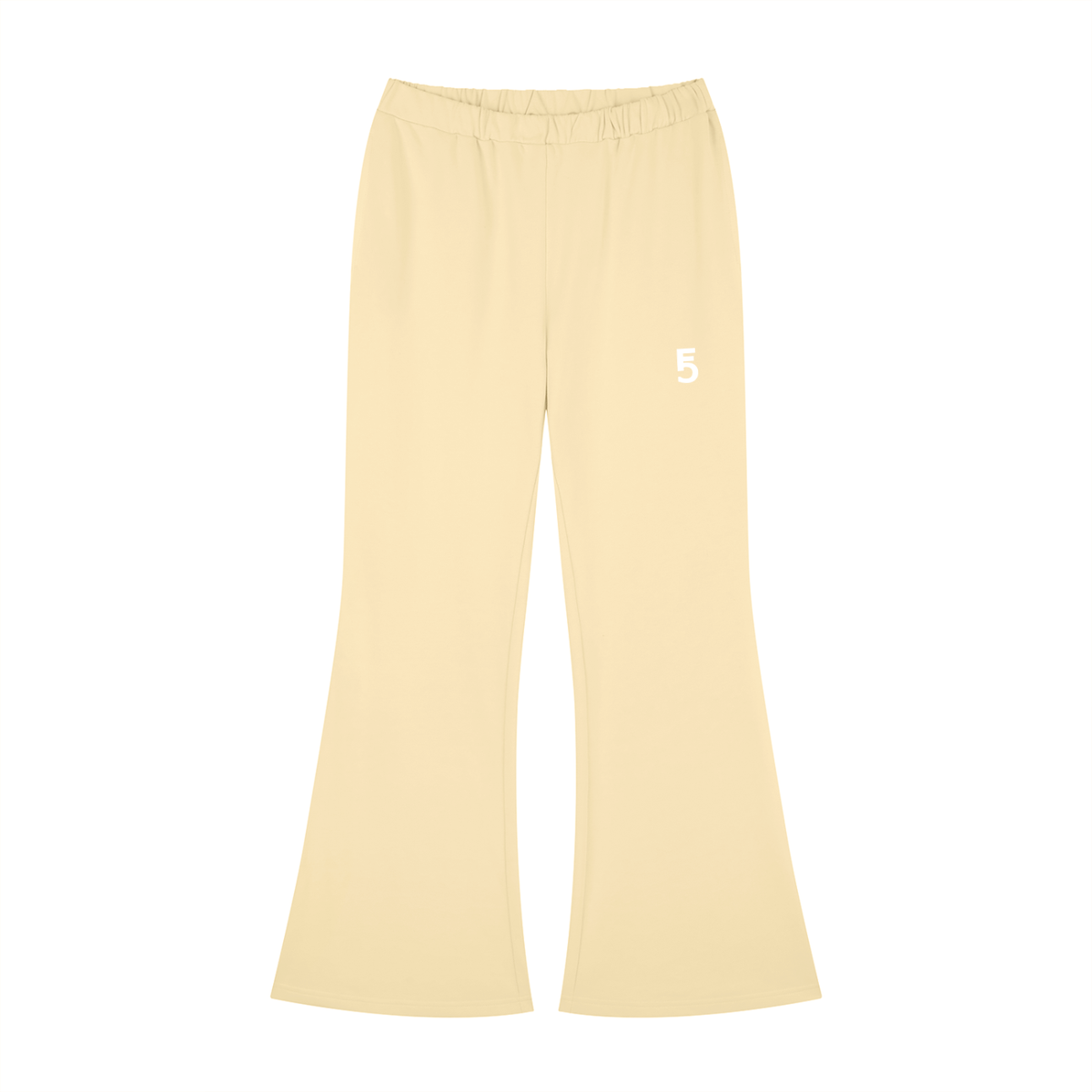 Slim-Fit Flared Sweatpants | White Logo