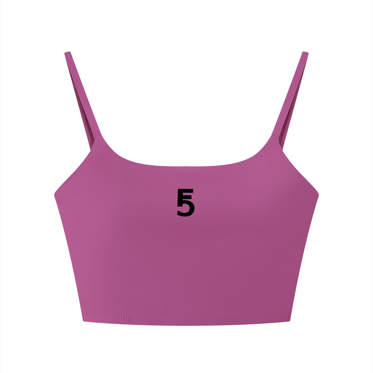 Solid Color Sports Bra Icon | Black Logo