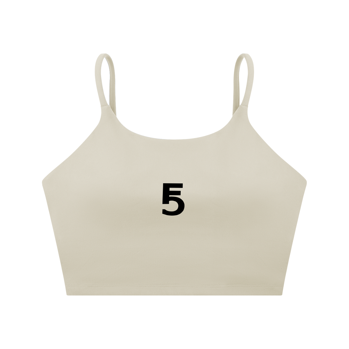 Spaghetti Strap Yoga Sports Bra Icon | Black Logo