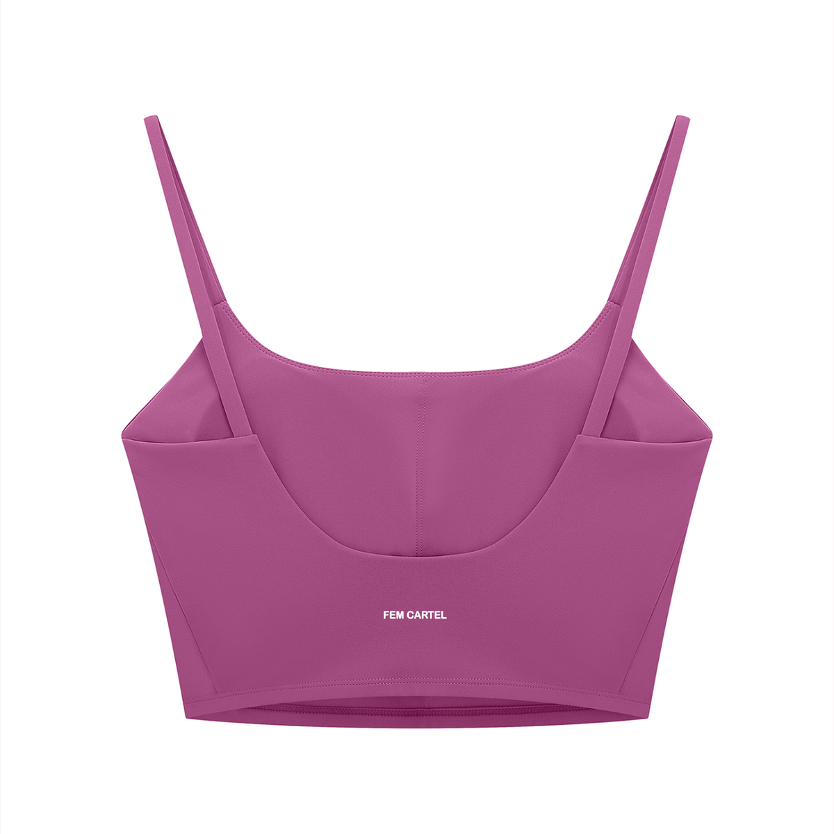 Solid Color Sports Bra Script | White Logo