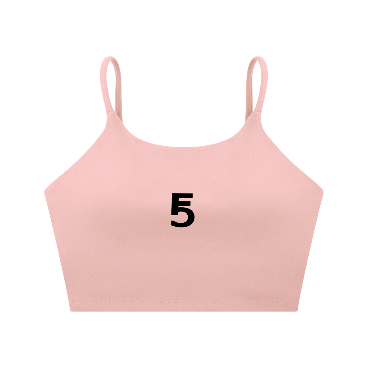 Spaghetti Strap Yoga Sports Bra Icon | Black Logo
