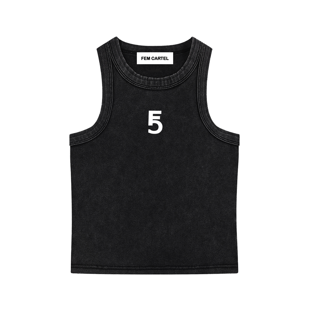 Snow Washed Tank Top Icon | White Logo