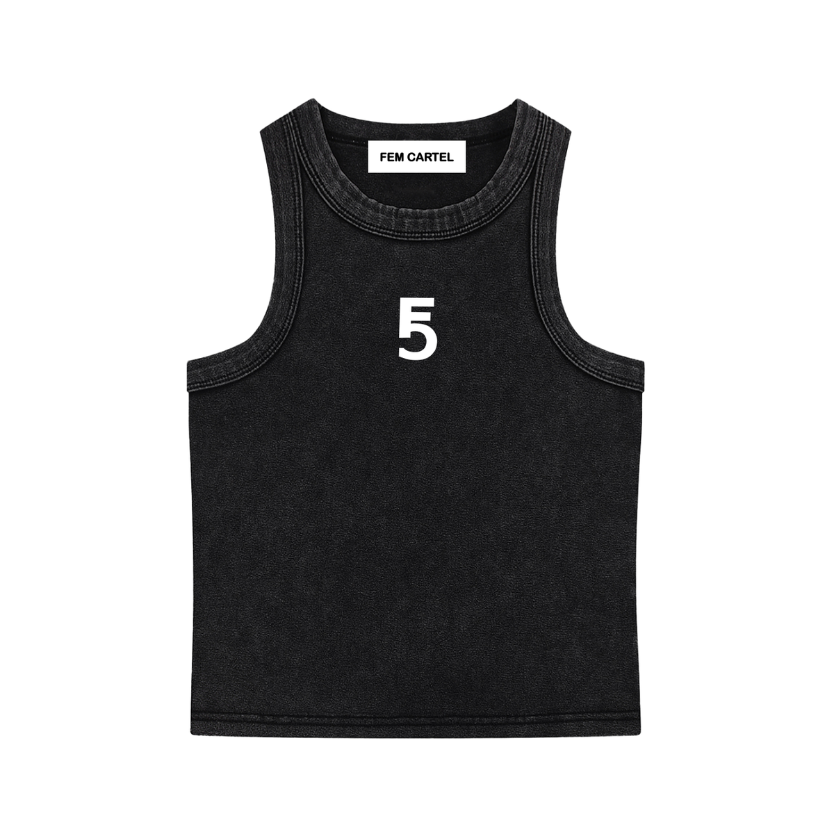 Snow Washed Tank Top Icon | White Logo