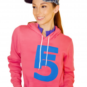 Alternative view of Coral Blaze Hoodie – Royal Blue Emblem Edition