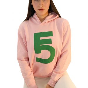 Peach Bloom Hoodie – Emerald Emblem Edition