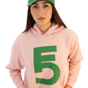 Peach Bloom Hoodie – Emerald Emblem Edition