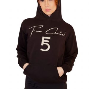 Black Classic Egg Color Lettering Pullover Hoodie