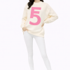 Fem Cartel “10 Within” Symbol Crewneck – Cream with Pink Ink