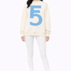 Fem Cartel “10 Within” Symbol Crewneck – Cream with Sky Blue Ink