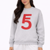 Fem Cartel “10 Within” Symbol Crewneck – Heather Gray with Red Ink