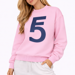 Alternative view of Fem Cartel “The 10 Within” Crewneck – Blush Navy Edition